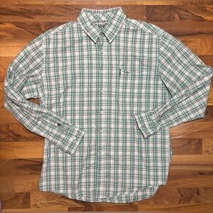 Cinch Modern Fit Men’s Size L Green Plaid Shirt Western Preppy Workwear Rodeo